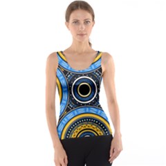 Tribal Zentangle Art Tank Top by tmsartbazaar