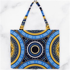Tribal Zentangle Art Mini Tote Bag by tmsartbazaar
