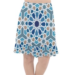 Arabic Geometric Design Pattern  Fishtail Chiffon Skirt by LoolyElzayat