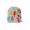 Scandinavian Foliage Fun Drawstring Pouch (Medium) View2