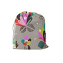 Scandinavian Flower Shower Drawstring Pouch (Large) View2