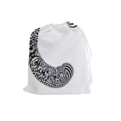 Letter C  Drawstring Pouch (large) by Sabelacarlos