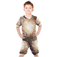 Galaxy Space Kids  Tee And Shorts Set by Sabelacarlos