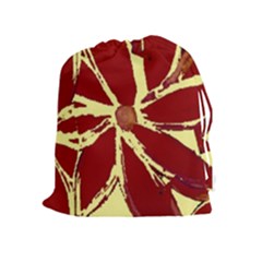 Flowery Fire Drawstring Pouch (xl) by Janetaudreywilson