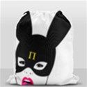 Bunny Girl Mask Drawstring Bag (Small) View1