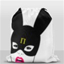 Bunny Girl Mask Drawstring Bag (Small) View2