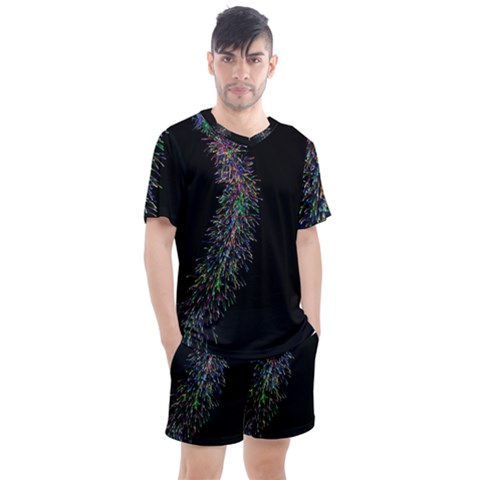 Galaxy Space Men s Mesh Tee And Shorts Set by Sabelacarlos