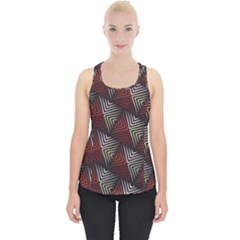 Abstract Zigzag Motif Piece Up Tank Top by tmsartbazaar