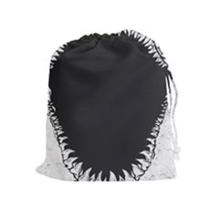 Shark Jaws Drawstring Pouch (xl) by Contest1753604