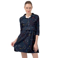 Traditional Tribal Pattern Mini Skater Shirt Dress by tmsartbazaar