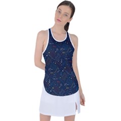 Traditional Tribal Pattern Racer Back Mesh Tank Top by tmsartbazaar