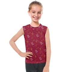 African Folk Tribal Art Kids  Mesh Tank Top by tmsartbazaar