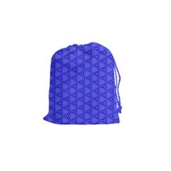 Blue-monday Drawstring Pouch (small) by roseblue