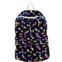 Multicolored Hands Silhouette Motif Design Foldable Lightweight Backpack View1