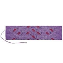 Tropical Flower Forest Of Ornate Colors Roll Up Canvas Pencil Holder (l) by pepitasart