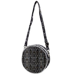 Modern Tribal Geometric Print Crossbody Circle Bag by dflcprintsclothing