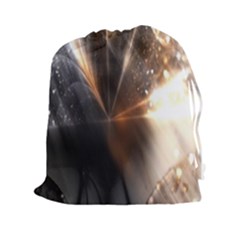 Digital Geometry Drawstring Pouch (2xl) by Sparkle