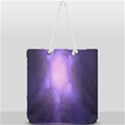 Violet Spark Full Print Rope Handle Tote (Large) View1