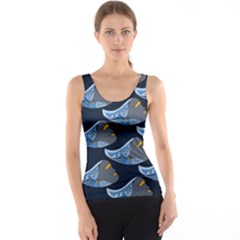 Queen Fish Doodle Art Tank Top by tmsartbazaar