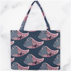 Doodle Queen Fish Pattern Mini Tote Bag by tmsartbazaar