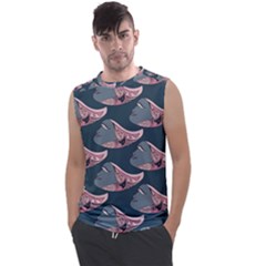 Doodle Queen Fish Pattern Men s Regular Tank Top by tmsartbazaar