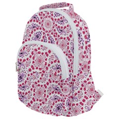 Modern Ornate Pattern Design Rounded Multi Pocket Backpack by dflcprintsclothing