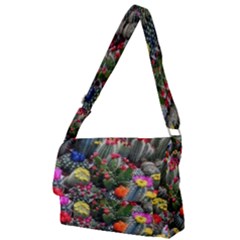 Cactus Full Print Messenger Bag (l) by Sparkle