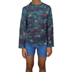 Realeafs Pattern Kids  Long Sleeve Swimwear by Sparkle
