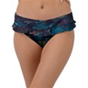 Realeafs Pattern Frill Bikini Bottom View1