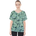 Realflowers V-Neck Dolman Drape Top View1