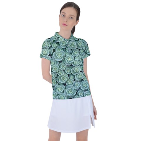 Realflowers Women s Polo Tee by Sparkle
