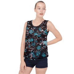 Realflowers Bubble Hem Chiffon Tank Top by Sparkle