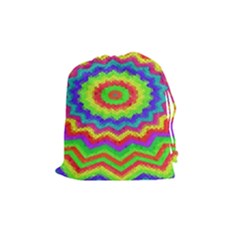 Masaic Colorflower Drawstring Pouch (medium) by Sparkle