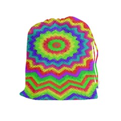 Masaic Colorflower Drawstring Pouch (xl) by Sparkle