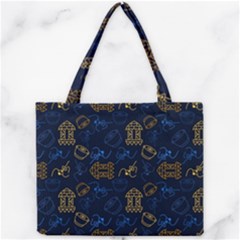 Tribal Festive Folk Pattern Mini Tote Bag by tmsartbazaar