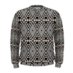 Abstract Boho Style Geometric Men s Sweatshirt by tmsartbazaar
