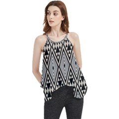 Abstract Boho Style Geometric Flowy Camisole Tank Top by tmsartbazaar