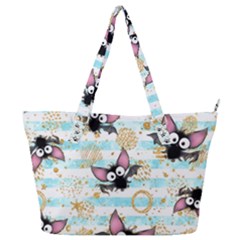 Halloween Bats Full Print Shoulder Bag by Angelandspot
