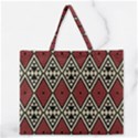 Motif Boho Style Geometric Zipper Large Tote Bag View1