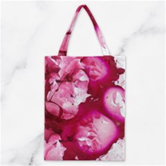 Peonie On Marbling Patterns Classic Tote Bag by kaleidomarblingart