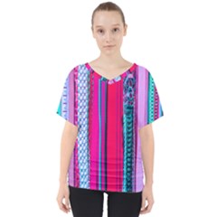 Fashion Belts V-neck Dolman Drape Top by essentialimage