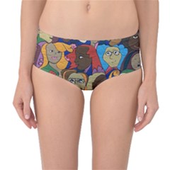 Wowriveter2020 Mid-waist Bikini Bottoms by Kritter