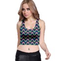 Geo Rainbow Stroke Racer Back Crop Top View1