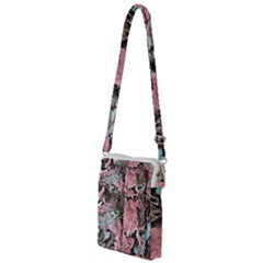 Marbling Collage Multi Function Travel Bag by kaleidomarblingart