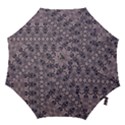 Violet Textured Mosaic Ornate Print Hook Handle Umbrellas (Large) View1