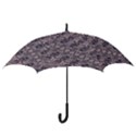 Violet Textured Mosaic Ornate Print Hook Handle Umbrellas (Large) View3