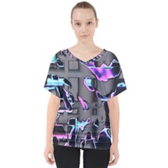 D B  V-neck Dolman Drape Top by MRNStudios