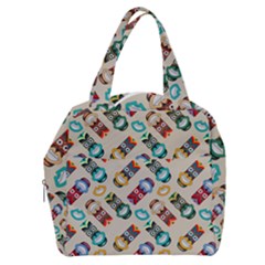 Ethnic Tribal Masks Boxy Hand Bag by tmsartbazaar