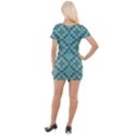 Tiles Short Sleeve Asymmetric Mini Dress View2