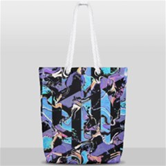 Eyesore  Full Print Rope Handle Tote (small) by MRNStudios